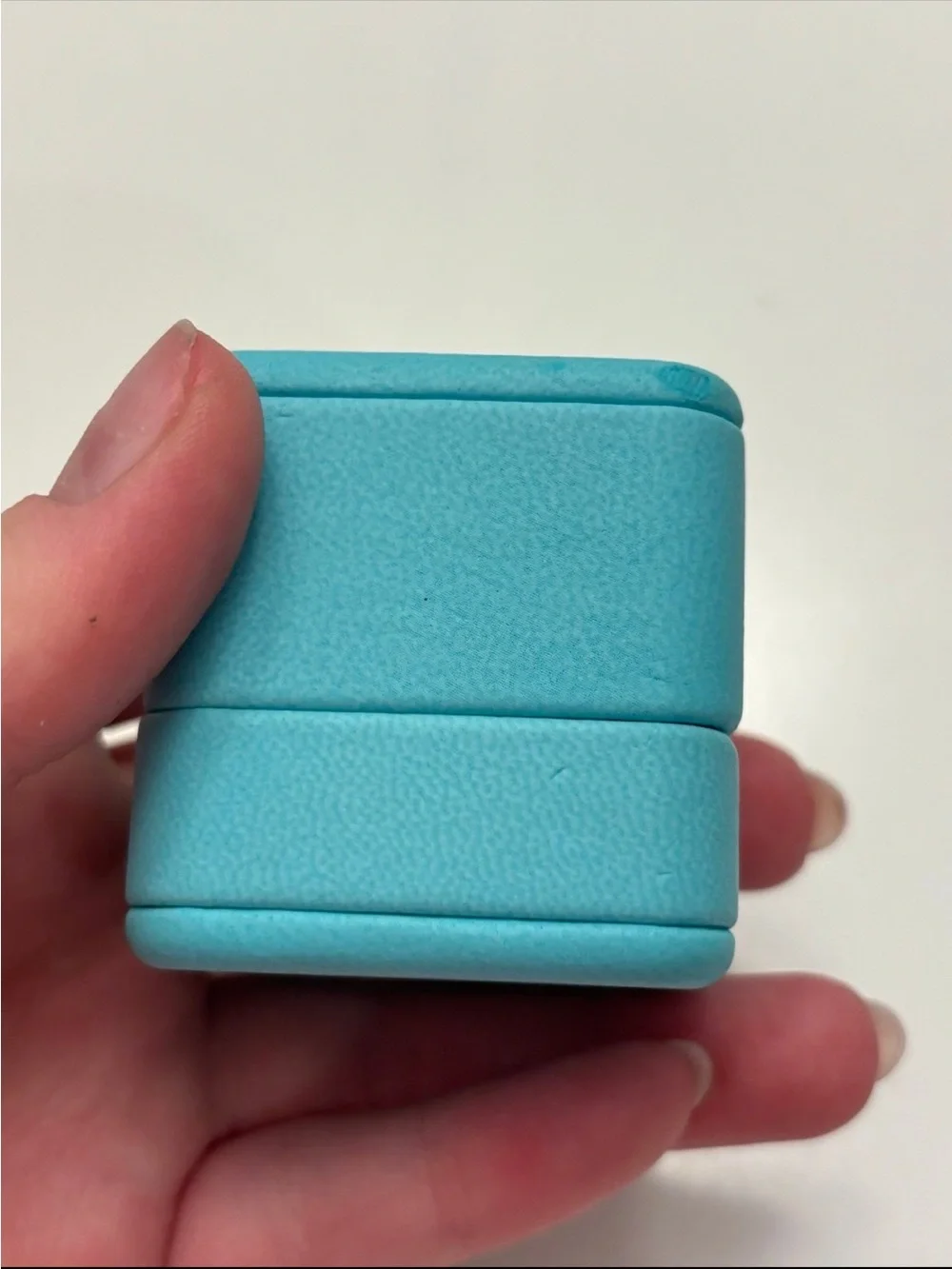 Tiffany & Co jewelry engagement ring box- blue